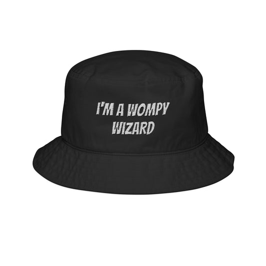 Embroidered 'I’m a Wompy Wizard' Bucket Hat