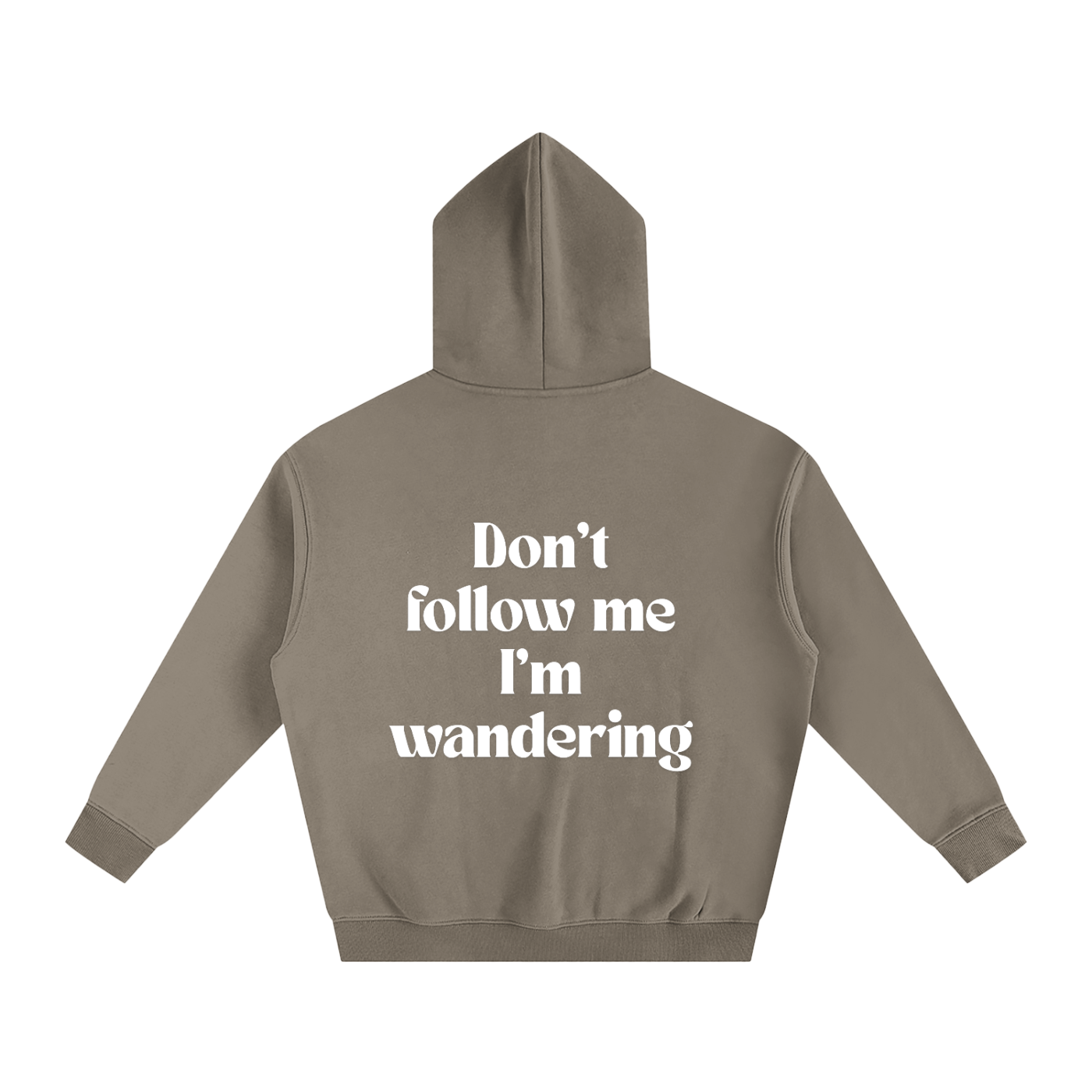 Wandering Oversize Fleeced Hoodie